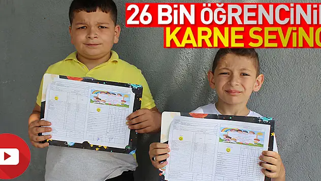 ÇARŞAMBA'DA 26 BİN ÖĞRENCİNİN KARNE  SEVİNCİ