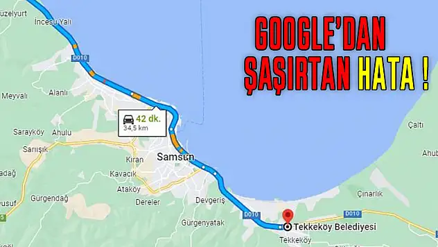 Google'dan şaşırtan hata: Atatürk Bulvarı'nı 'Baki Esen Caddesi' yaptı