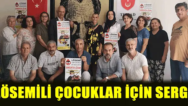 Emekli askerlerden lösemili çocuklar için sergi