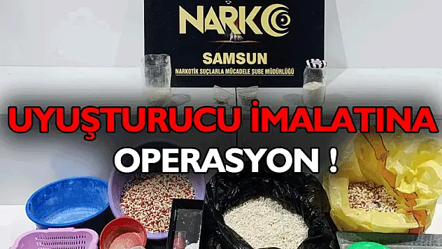 Bekar evindeki uyuşturucu imalatına operasyon: 2 gözaltı