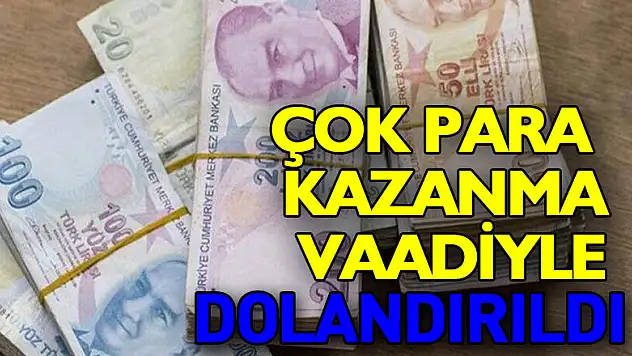 Çok para kazanma vaadiyle 85 bin lira dolandırıldı