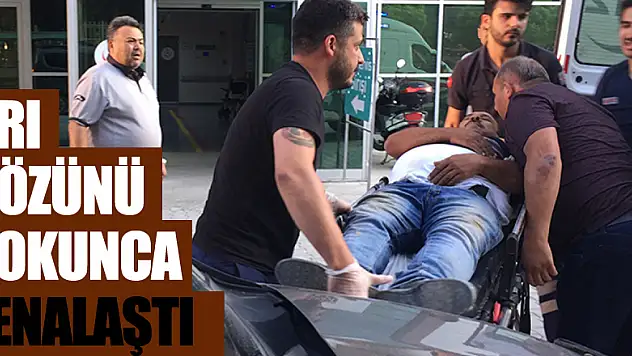 Gözünden arının soktuğu kişi hastanelik oldu