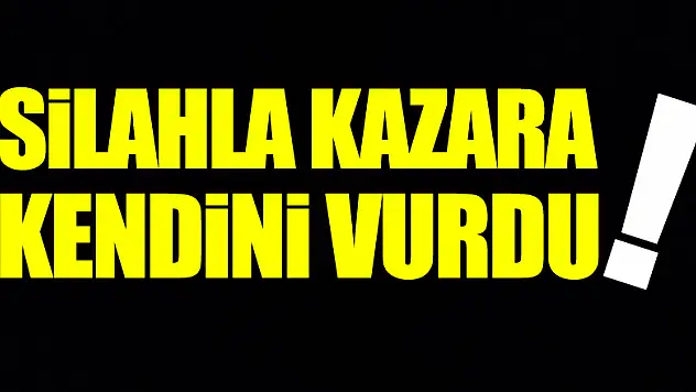 Silahla kazara kendini vurdu