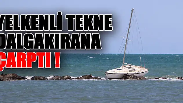 Yelkenli tekne dalgakırana çarptı, 3 kişi ölümden döndü