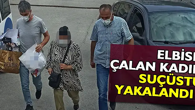Mağazadan elbise çalan kadın suçüstü yakalandı