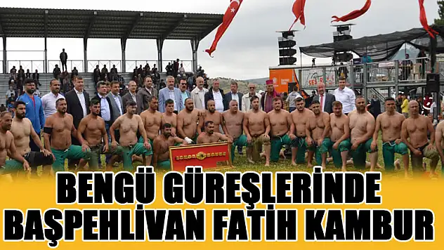 Samsun'un Bafra ilçesinde düzenlenen 28. Bengü Yayla Karakucak Güreşleri'nde başpehlivan Fatih Kambur oldu.