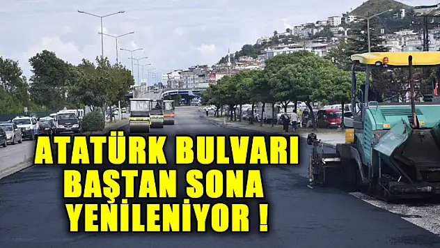 Atatürk Bulvarı baştan sona yenileniyor
