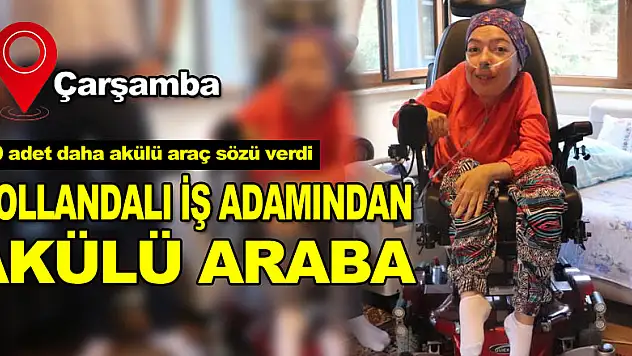 15 bin euroluk akülü araç bağışladı, 80 adet daha akülü araç sözü verdi