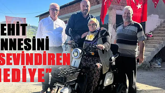 Şehit annesini sevindiren hediye