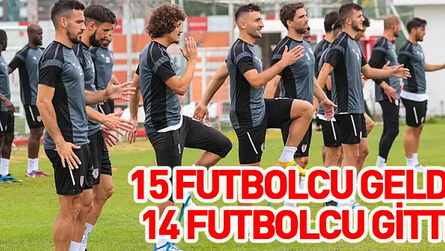 Samsunspor'da 15 futbolcu geldi, 14 futbolcu gitti