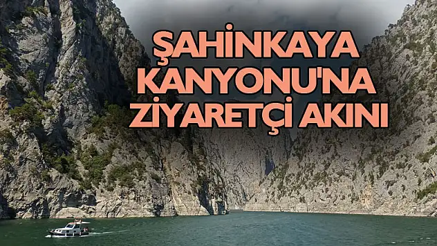 Şahinkaya Kanyonu'na ziyaretçi akını