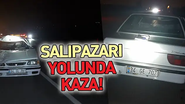 Salıpazarı yolunda kaza!