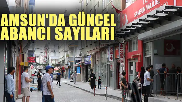 Samsun'da güncel yabancı sayıları