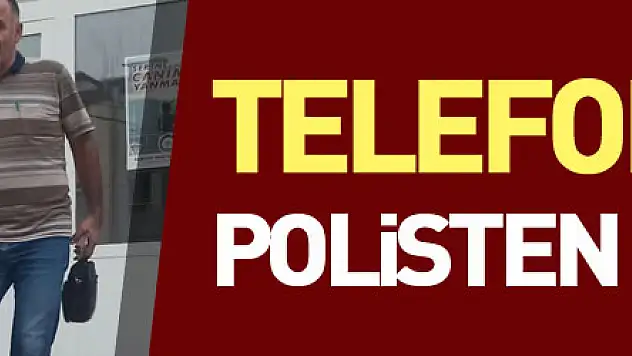 Telefon hırsızı polisten kaçamadı
