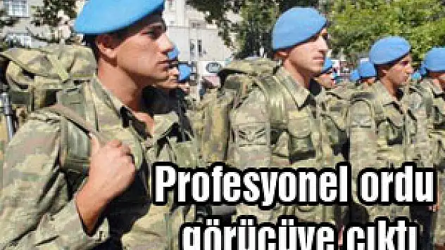 'Profesyonel ordu' görücüye çıktı