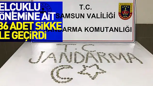 Jandarma Selçuklu dönemine ait 286 adet sikke ele geçirdi: 3 gözaltı