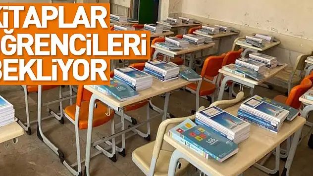 Kitaplar öğrencileri bekliyor