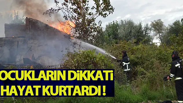 Çocukların dikkati hayat kurtardı