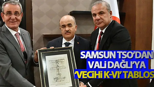 Samsun TSO'dan Vali Dağlı'ya 'Vecihi K-VI' tablosu