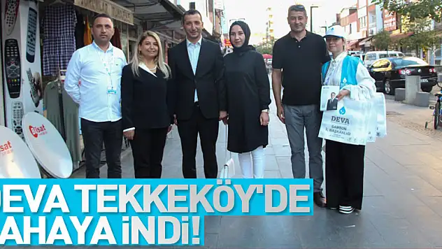 Deva Tekkeköy'de sahaya indi!