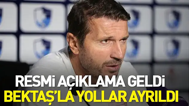 Resmi açıklama geldi: Bektaş'la yollar ayrıldı