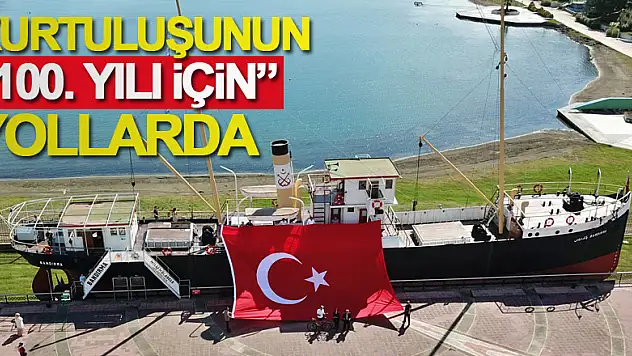 Bandırma'nın kurtuluşunun 100. yılı için Türk bayrağı Samsun'dan bisikletle yola çıkarıldı