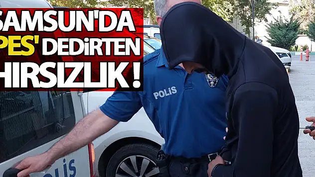 Samsun'da 'pes' dedirten hırsızlık
