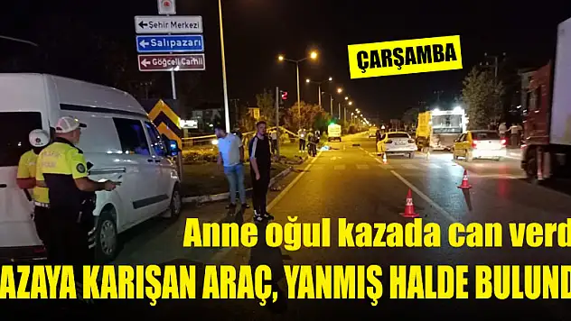 2 kişinin öldüğü kazadan sonra otomobil yanmış halde bulundu