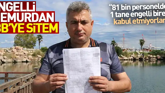 Engelli memurdan İBB'ye sitem: '81 bin personelden 1 tane engelli bireyi kabul etmiyorlar'