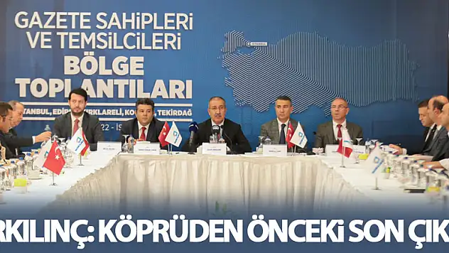 Erkılınç: Yeni Basın Yasası köprüden önceki son çıkış