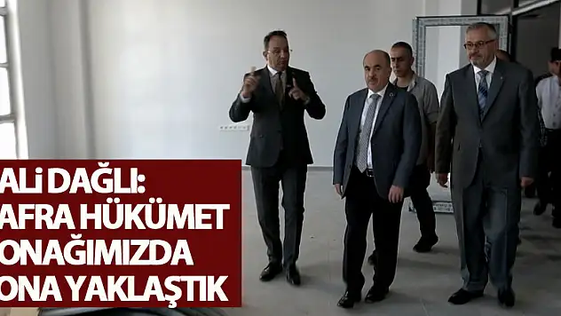 Vali Dağlı: 'Bafra Hükümet Konağımızda sona yaklaştık'