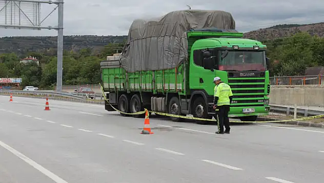 Kastamonu'da kamyonun çarptığı kişi yaralandı