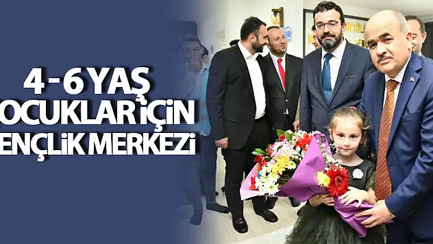 Samsun'da 4-6 yaş çocuklar için gençlik merkezi
