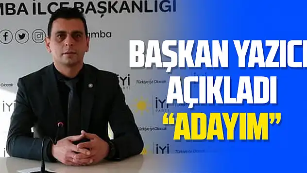 Başkan Yazıcı: 'Adayım'