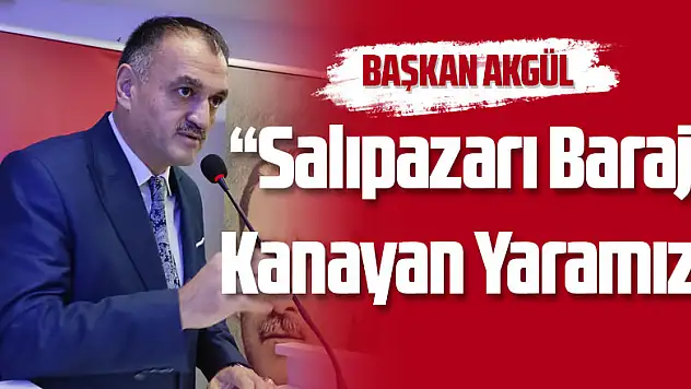 'Salıpazarı Barajı Kanayan Yaramız'