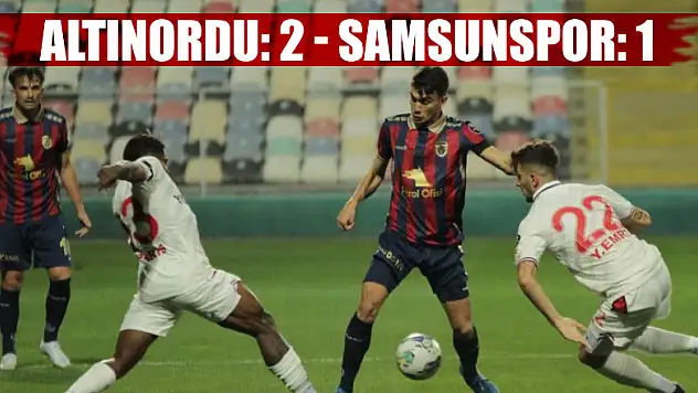 Altınordu: 2 - Samsunspor: 1