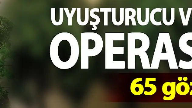 Jandarmadan uyuşturucu ve kaçakçılık operasyonları: 65 gözaltı