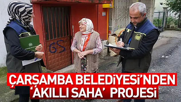 Çarşamba Belediyesi'nden 'Akıllı Saha' Projesi