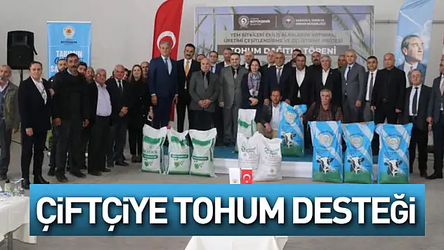 3 bin 187 çiftçiye 133 ton tohum desteği