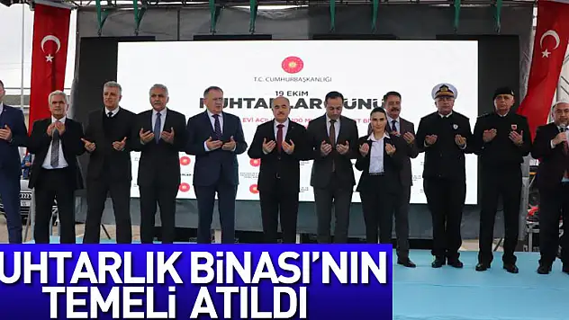 Samsun Muhtarlık Hizmet Binası'nın temeli dualarla atıldı