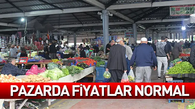 Pazarda Fiyatlar Normal