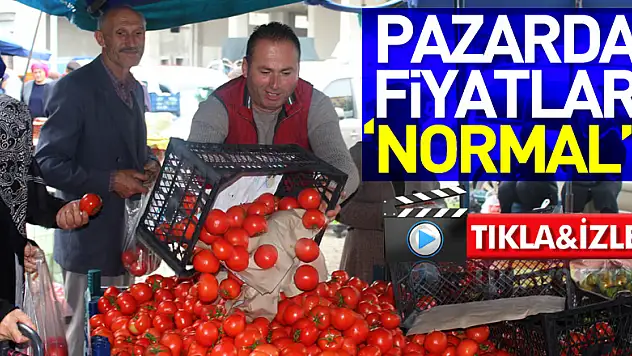 Pazarda Fiyatlar 'Normal'!