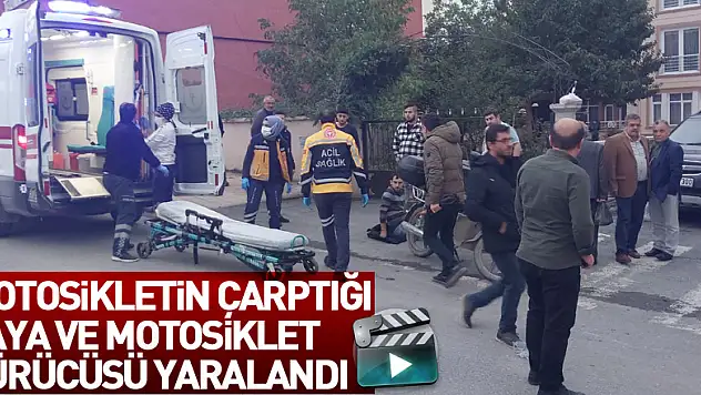Samsun'da motosikletin çarptığı yaya ve motosiklet sürücüsü yaralandı