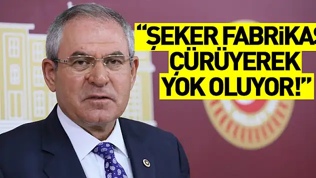 Zeybek, 'Şeker fabrikası çürüyerek yok oluyor!'