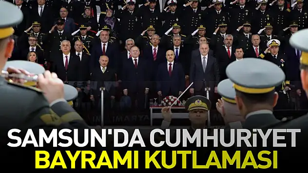 Samsun'da Cumhuriyet Bayramı kutlaması
