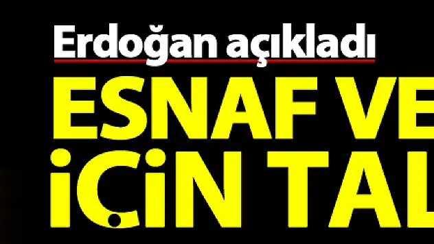 Cumhurbaşkanı Erdoğan'dan enflasyon, fahiş fiyatla mücadele, esnaf ve çiftçi için talimat