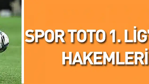 Spor Toto 1. Lig'de 12. haftanın hakemleri belli oldu