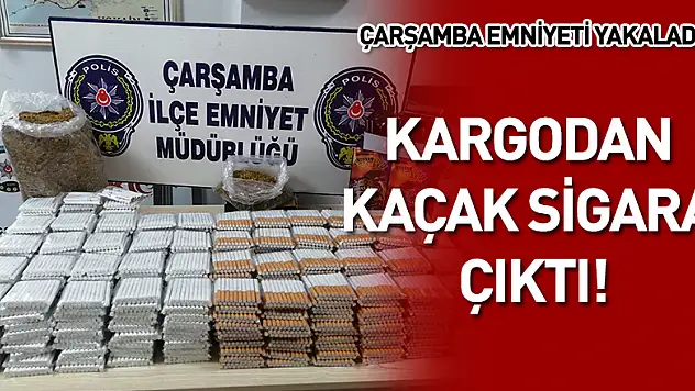 Kargodan kaçak sigara çıktı!
