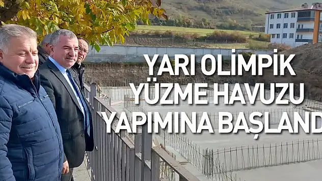 Havza'da yarı olimpik yüzme havuzu inşaatı yapımına başlandı