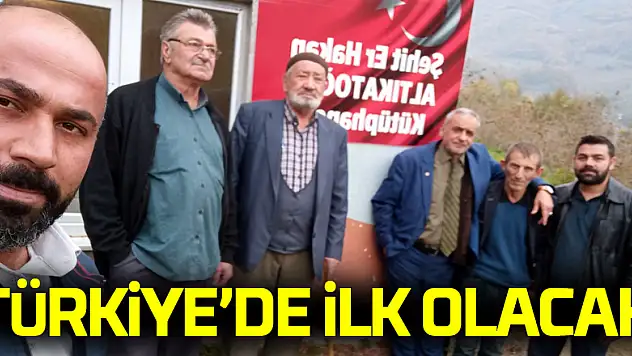 Türkiye'de İlk Olacak